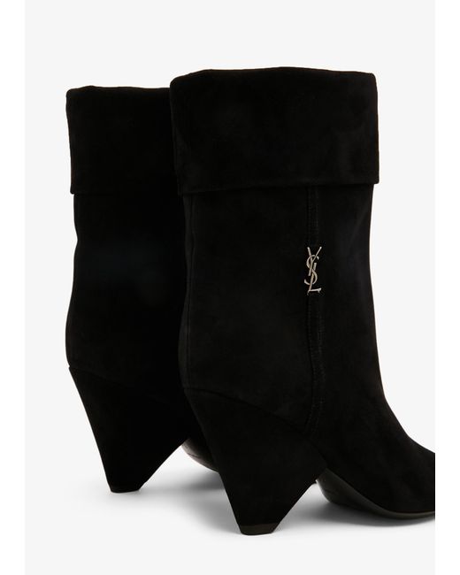 Saint Laurent Black Niki Booties