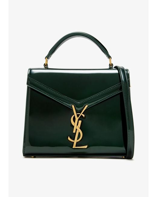 Saint Laurent Black Cassandra Mini Top Handle Bag