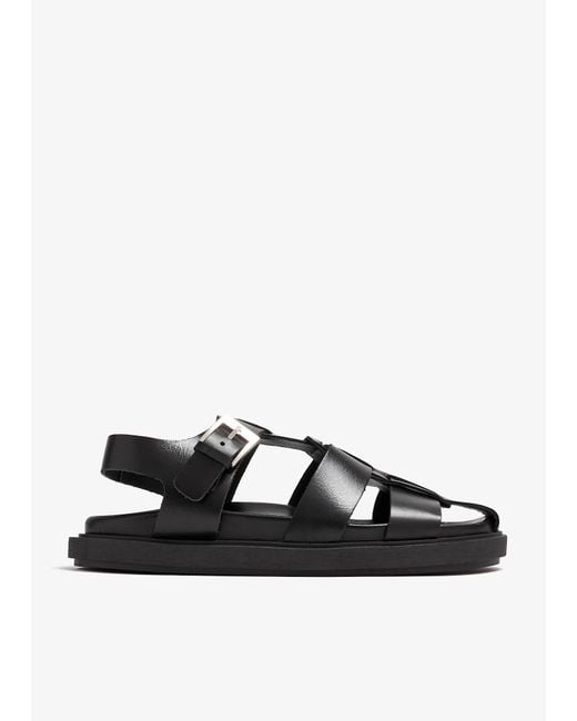 Alohas Black Backbone Clog Sandals