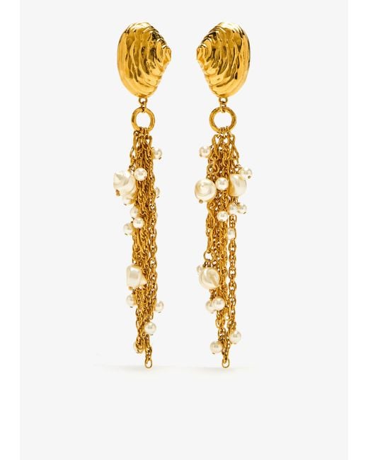 Chloé Metallic Shells Earrings
