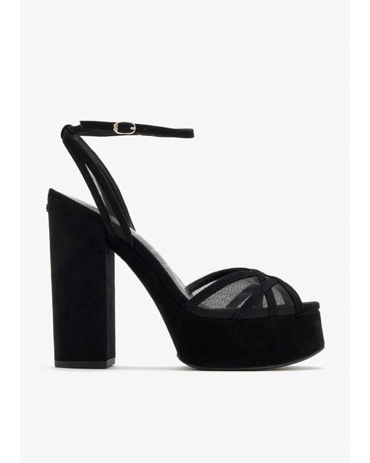 Sam Edelman Black Sandy Platform Sandals