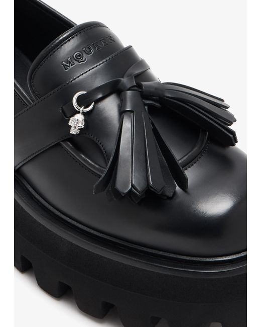 McQueen Black Sofa Loafers