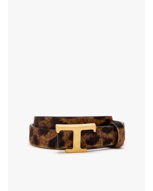 Tod's White Reversible Slim Belt