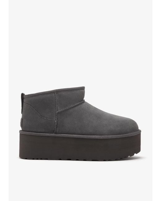Ugg Black Classic Ultra Mini Platform Boots