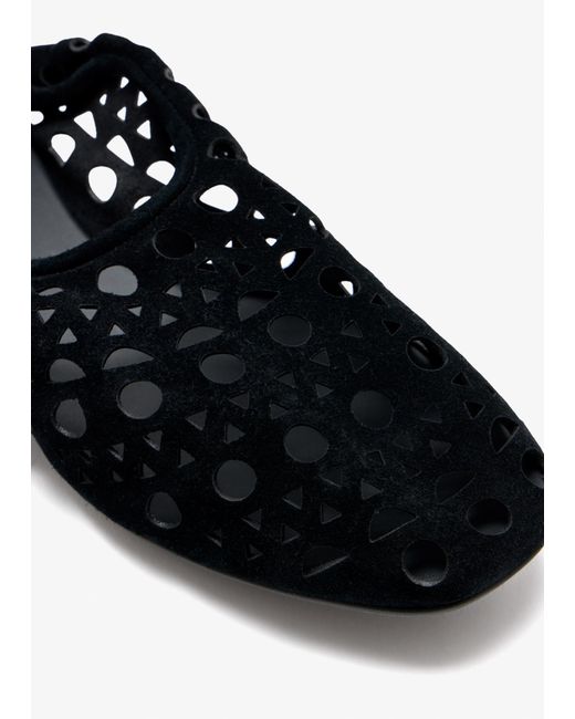 Alaïa White Vienne Slippers