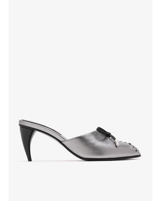 McQueen White Lexie Mules