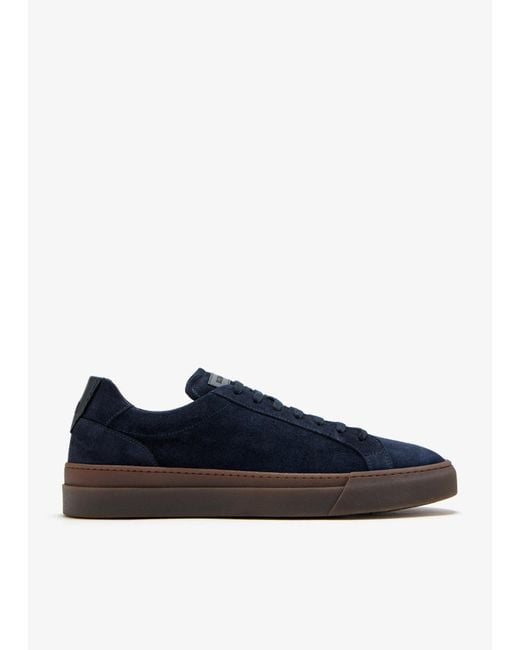 Neil Barrett Blue Ergo Suede Sneakers for men