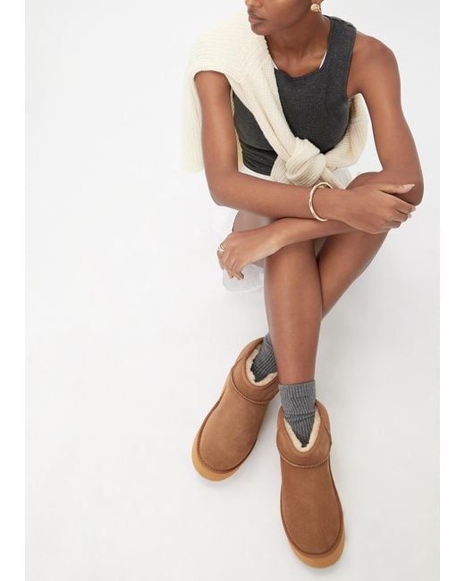 EMU Brown Stinger Micro Flatform Boots