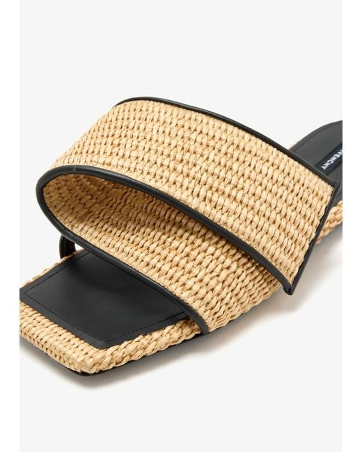 Givenchy White Sliced Square Sandals