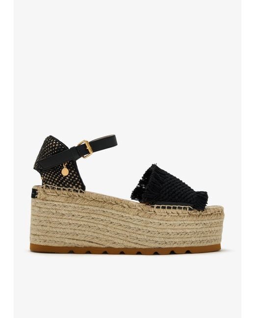 Stella McCartney Black Gaia Platform Wedges