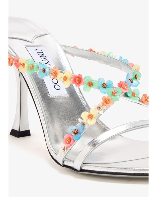 Jimmy Choo White Blanche 90 Sandals