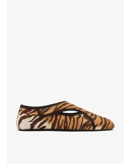 Alaïa Brown Flex Slippers