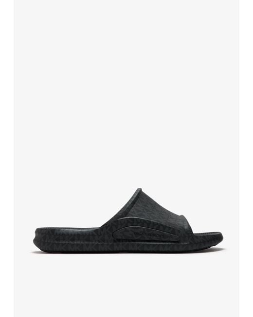 Michael Kors White Griffin Slide Sandals for men