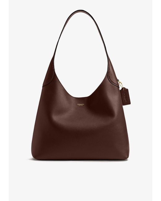 COACH Brown Brooklyn 34 Shoulder Bag