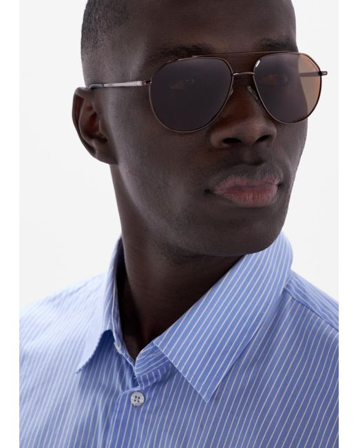 Roderer Brown Edgar Aviator Sunglasses for men