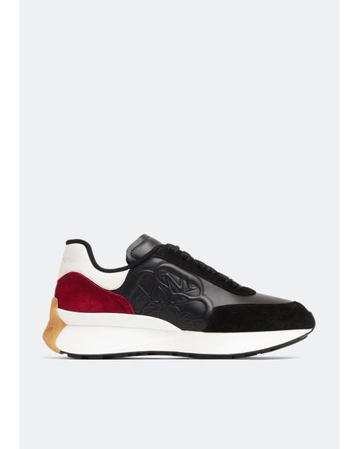 Alexander McQueen White Sprint Runner Sneakers for men