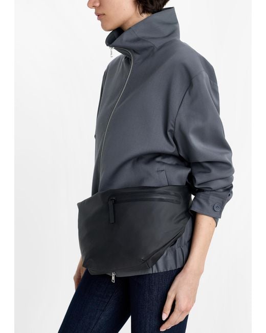 Rains Black Dash Bum Bag