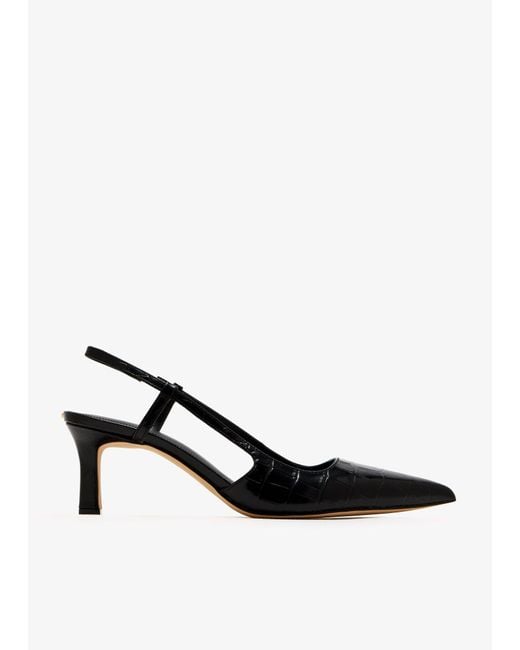 Michael Kors White Alora Slingback Pumps