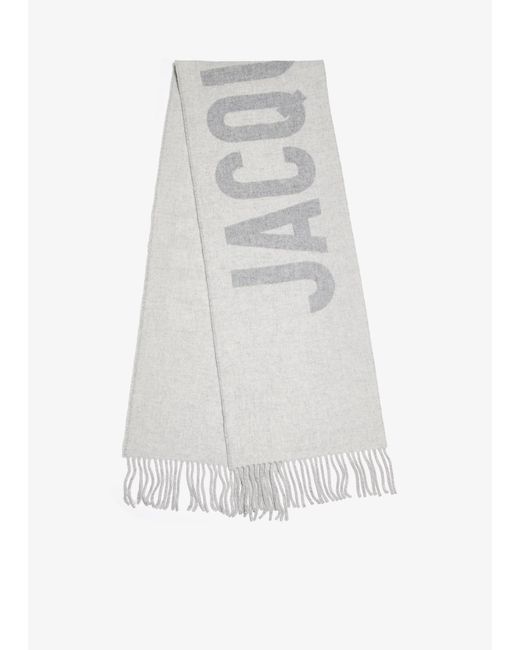 Jacquemus White L'Écharpe Carro Scarf