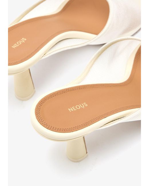 Neous White Amalthea Mesh Mules