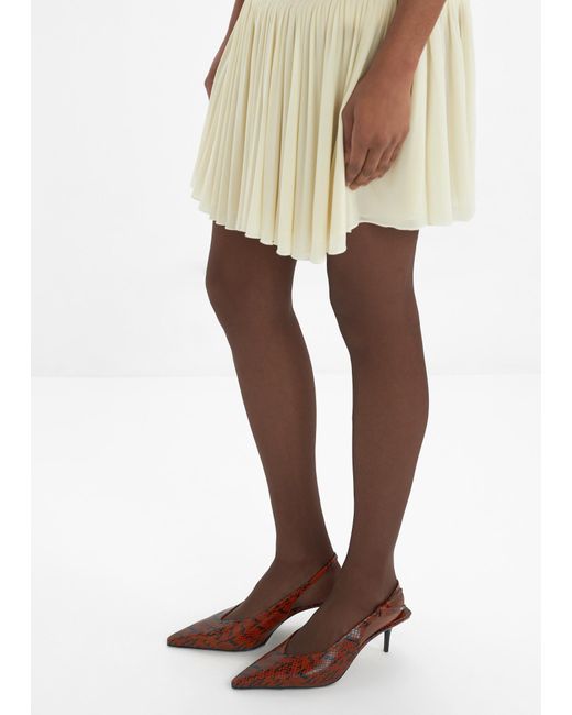 Jimmy Choo Brown Camie 60 Slingback Pumps