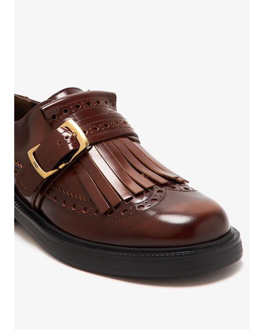 Tod's Brown Monkstrap Shoes