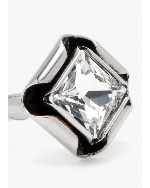 Givenchy Metallic Deconstructed Crystal Ring