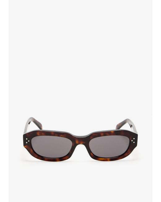 Céline Gray 3 Dots Oval Sunglasses for men