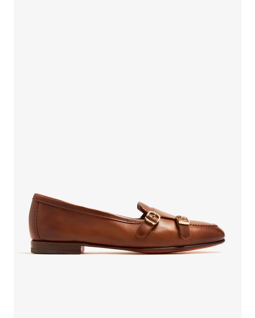 Santoni Brown Carlos Loafers