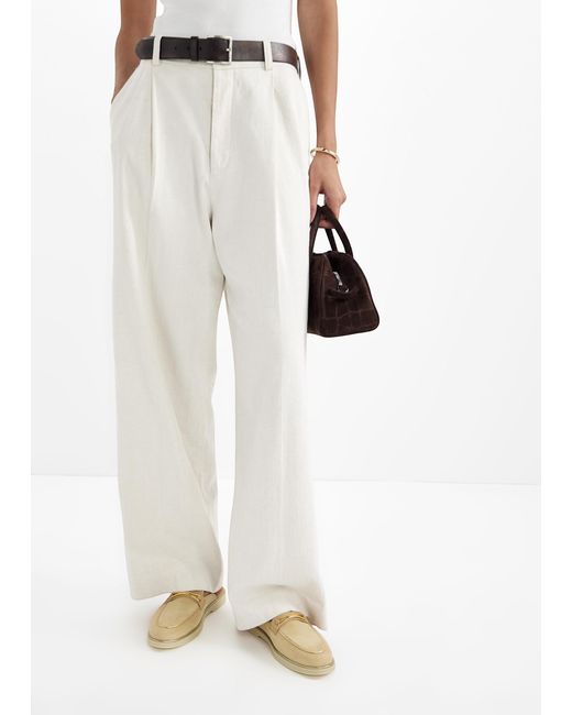 Magnanni Shoes White Sofia Slippers