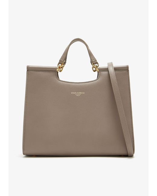 Dolce & Gabbana Natural Small Sicily Shopper