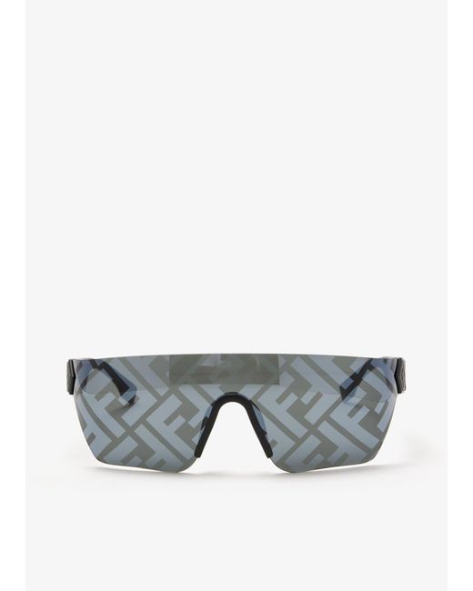 Fendi Gray Ff Square Sunglasses for men