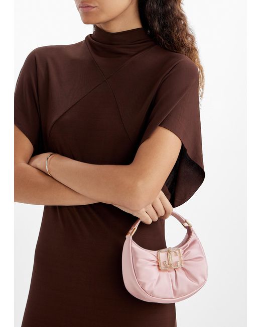 Jimmy Choo Pink Edie Hobo Mini Bag