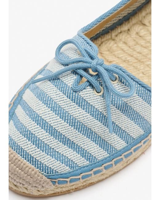 Chloé Blue Striped Espadrilles