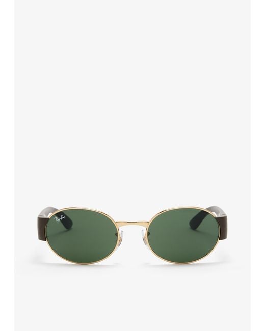 Ray-Ban Green Round Sunglasses