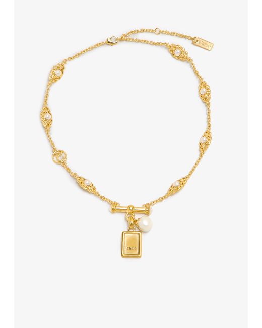Chloé White Classy Necklace