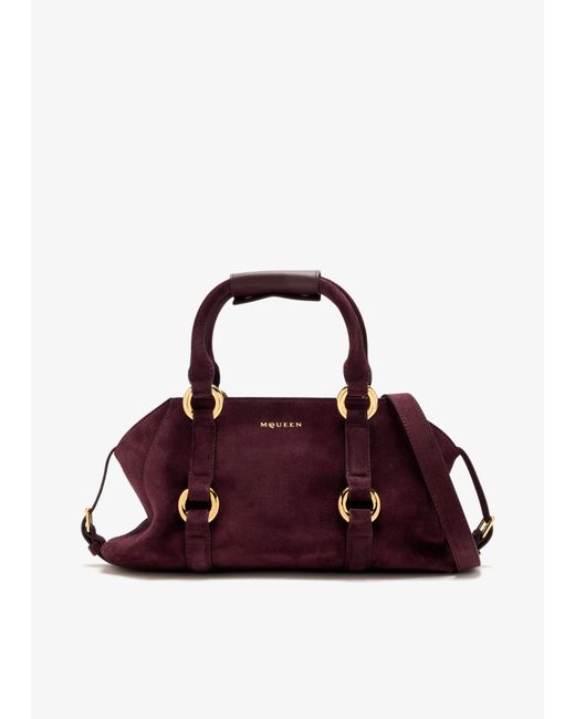 Alexander McQueen Red Farringdon Small Bag