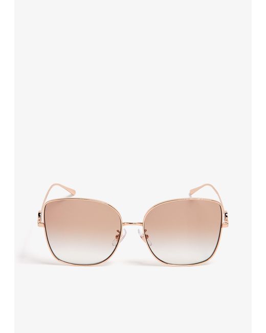 Tory Burch Natural Metal Frame Sunglasses