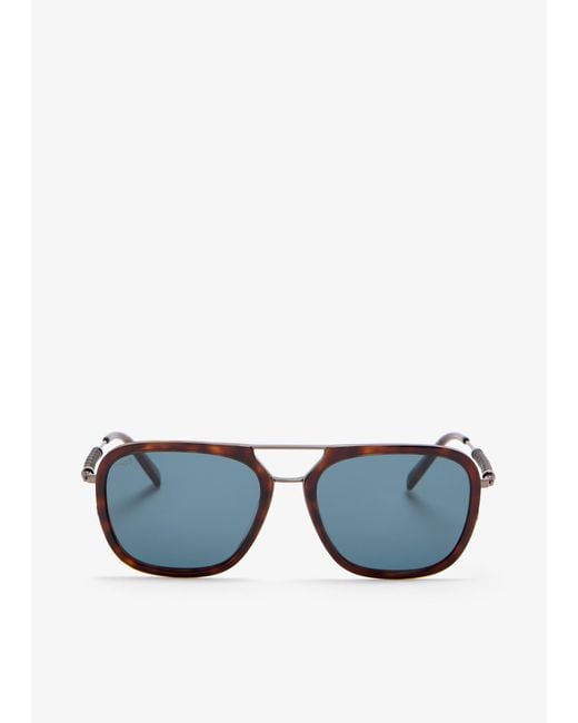 Tod's Blue Square Sunglasses for men