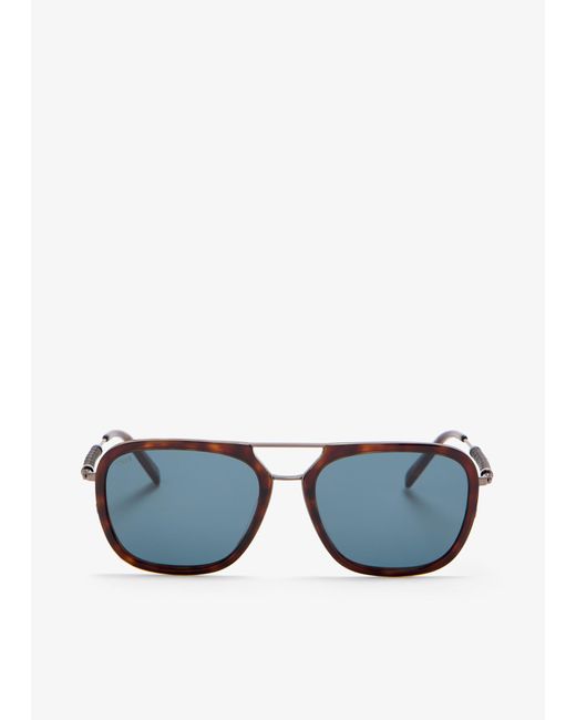 Tod's Blue Square Sunglasses for men