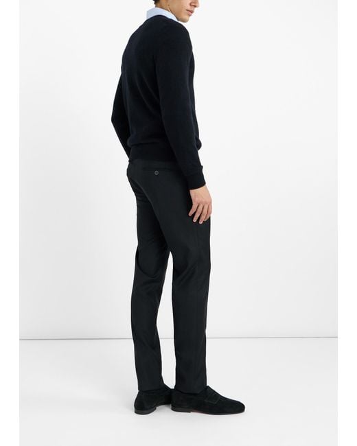 Santoni Black Suede Loafers for men