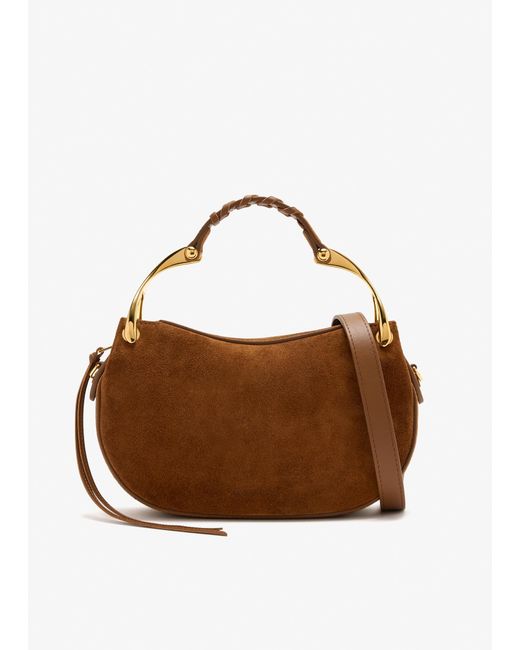McQueen Brown Wishbone Mini Bag