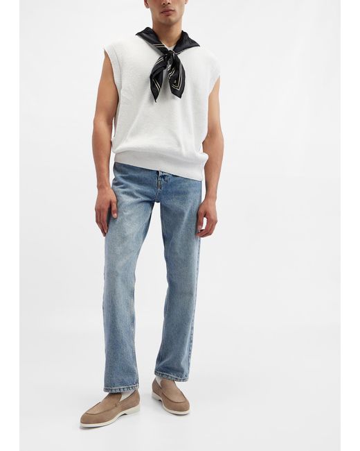 Mengloria White Aspen Loafers for men