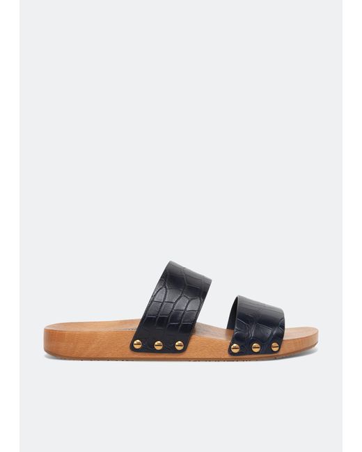 Dolce & Gabbana Blue Fianchi Cocco Clogs for men