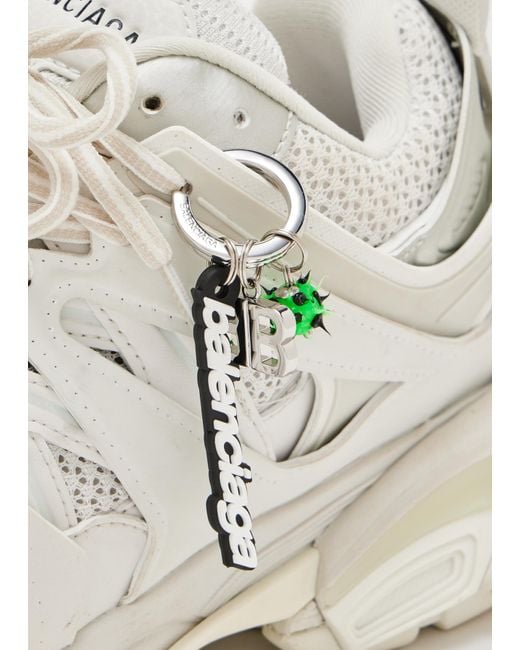 Balenciaga White Track Charms Sneakers for men