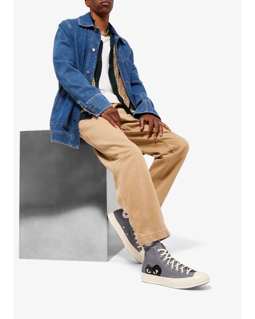 Comme des Garçons White Converse Chuck Taylor