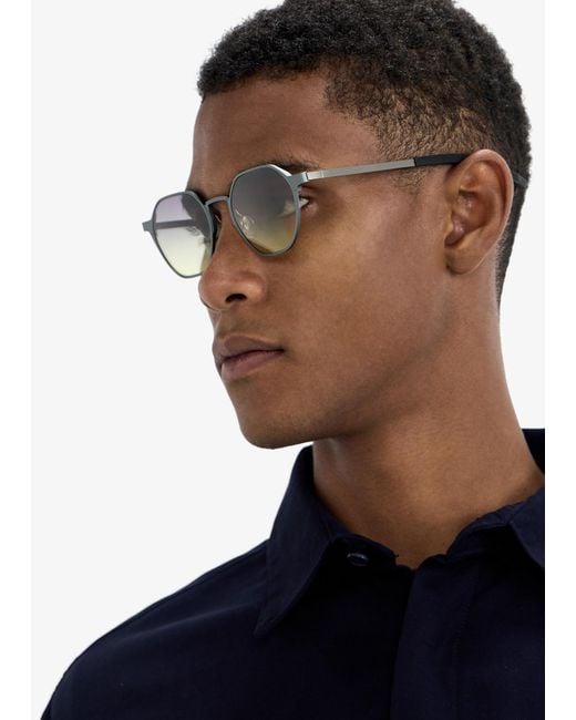 YARA Eyewear White Hexo Sunglasses