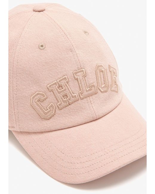 Chloé Pink Logo Baseball Cap