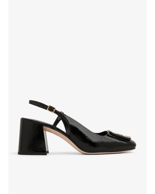 Tory Burch Black Georgia Slingback Pumps