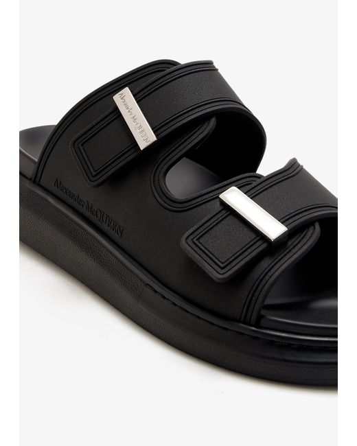 Alexander McQueen Black Hybrid Sandals